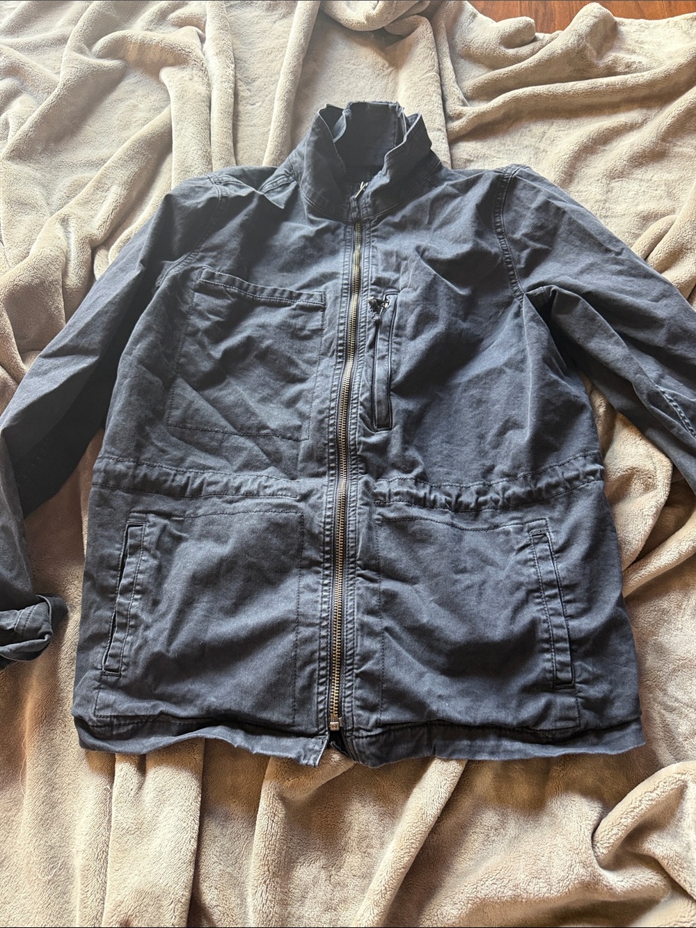 Daily Ritual Navy Blue Utility Field Jacket